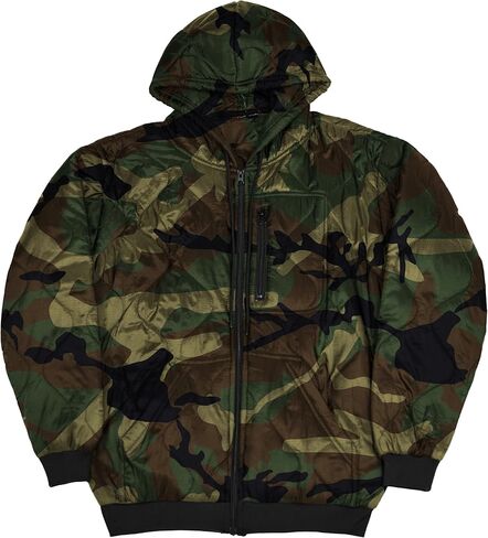 Woobie Jacket Full Zip Camouflage Hoodie Cold Weather Parka Military Sweatshirt in Kuwait