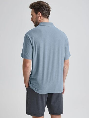 Ododos Performance Performance Polo- stratum Tech Tech ، و Soft Soft Moisture Wicking UPF 50+ Tops-the-Ascent Series in Saudi Arabia
