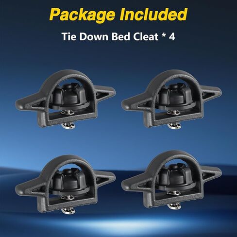 4PCS Tie Down Bed Cleats Compatible with Toyota Tacoma 2005-2024 & Tundra 2007-2024 Truck Deck Rail System Replace#: PT278-35160 PT278-35112 PT278-0C010 PT278-35111 in Saudi Arabia