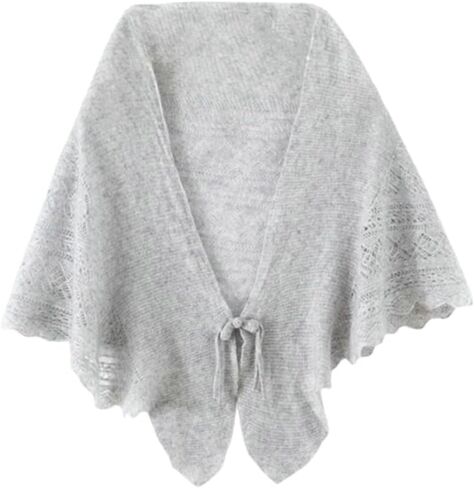 Women's Cashmere Shawl Wrap Knit Button Scarf Warm Shoulder Cape for Fall Winter Trendy 2025 Knitted Cover-Up in Saudi Arabia