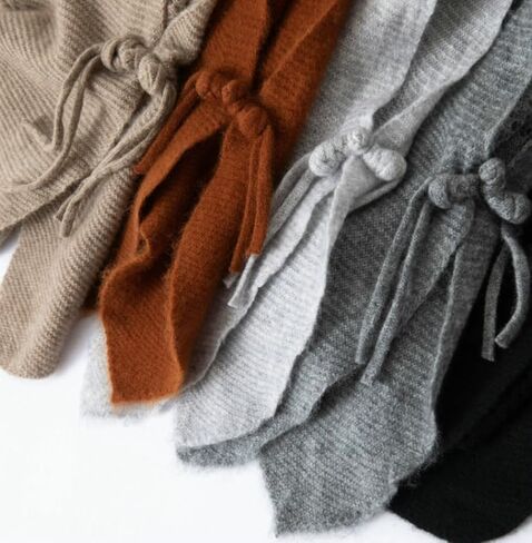 Women's Cashmere Shawl Wrap Knit Button Scarf Warm Shoulder Cape for Fall Winter Trendy 2025 Knitted Cover-Up in Saudi Arabia