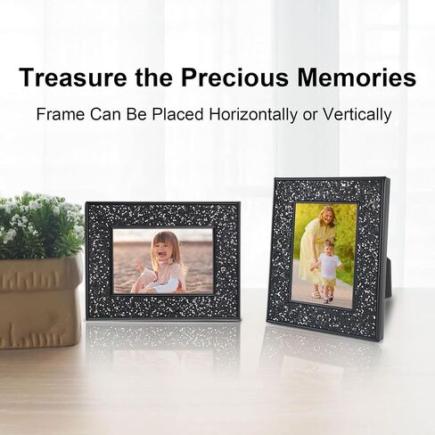 Polaroid Frame, 2x3 Picture Frame for Fujifilm Instax Film & Polaroid Film, Small Glass Frame, Glitter Mini Photo Frames for Tabletop, Great gift for Thanksgiving Christmas (Gold, 4 Pack) in Saudi Arabia