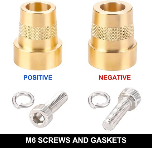 Hromee 586 Tall Brass Post Adaptor M6 Thread for Car Terminal Battery in Saudi Arabia