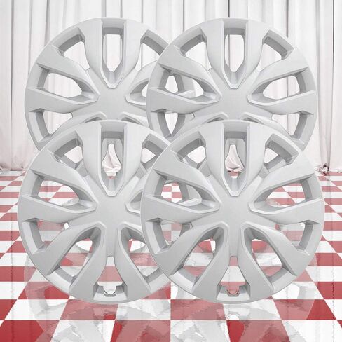 Set of 4 Silver 10 Spoke 17" Wheel Covers for Nissan Rogue S 2014-2020 in Kuwait