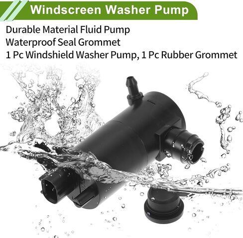 ACROPIX Windshield Washer Pump with Grommet for Nissan Altima 2007-2013 Front Washer Fluid Pump Windshield Wiper Pump No.28920JN01A Black 1 Set in Saudi Arabia