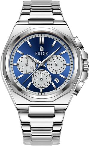 New Multi Functional Men's Quartz Watch with Three Eyes and Six Needles, Fashionable Men's Night Light Waterproof Trendy Watch N19 in Kuwait