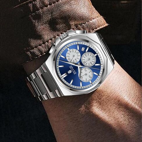 New Multi Functional Men's Quartz Watch with Three Eyes and Six Needles, Fashionable Men's Night Light Waterproof Trendy Watch N19 in Kuwait