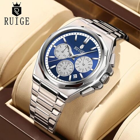 New Multi Functional Men's Quartz Watch with Three Eyes and Six Needles, Fashionable Men's Night Light Waterproof Trendy Watch N19 in Kuwait