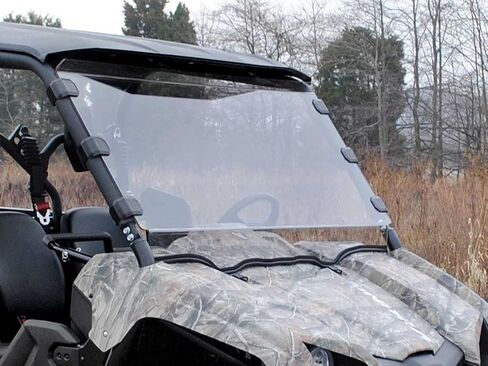 SuperAtv مقاوم للخدمة الخدش الثقيلة مقاومة الزجاج الأمامي لعام 2014+ Yamaha Viking/Viking VI | 1/4 "البولي الكربونات السميكة | ختم لمبة مثقبة قبل التثبيت | سهلة التثبيت | مغلفة صلبة للمتانة | الولايات المتحدة الأمريكية in Saudi Arabia