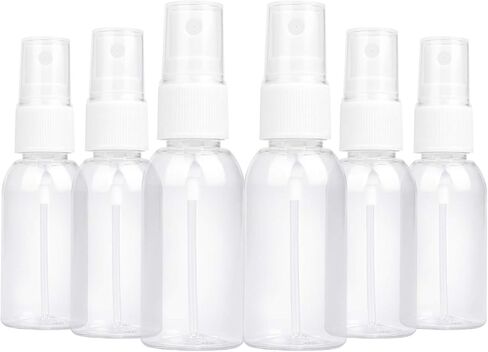 TRENDBOX 6 Pack Empty Transparent Plastic Fine Mist Spray Bottle 60 ml (2 oz) in Kuwait