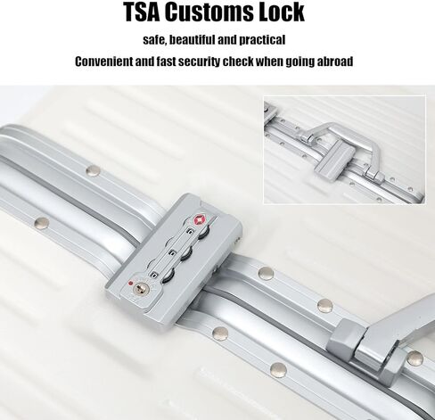أمتعة Beith Hardside مع USB ، Type-C ، حامل الكأس ، BS2298 حقيبة إطار من الألومنيوم الكبيرة مع 5 عجلات 360 درجة الدوران المزدوج ، قشرة مربع ABS+PC ، قفل TSA ، قضيب رفع الألومنيوم ، دائم in Kuwait