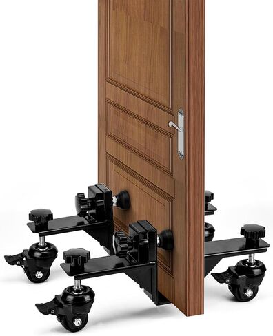 Door Dolly, Adjustable Door installation kit, Door Lifter Tool with Rotating Wheels for 500 Lbs 1" to 2-3/8" Doors, Hands Free Residential Door Board Installation in Saudi Arabia
