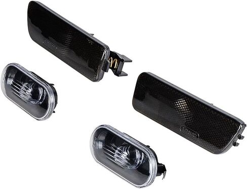 Astra Depot Euro Style Black Base Amber Side Marker Lights Compatible with Fender Bumper Volkswagen 1999-2005 VW Jetta MK4 99-03 Golf MK4 in Saudi Arabia