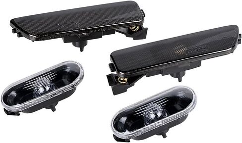 Astra Depot Euro Style Black Base Amber Side Marker Lights Compatible with Fender Bumper Volkswagen 1999-2005 VW Jetta MK4 99-03 Golf MK4 in Saudi Arabia
