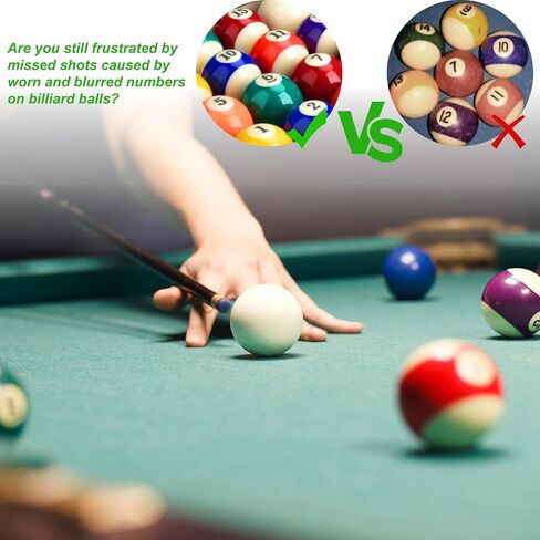 2.5cm/0.98inch Mini Billiard Balls Set 16Pcs Children Mini Pool Balls Small Billiard Balls for kid's Mini Pool Table Billiard Ball Indoor Table Game Toy for Kids, Adults in Saudi Arabia