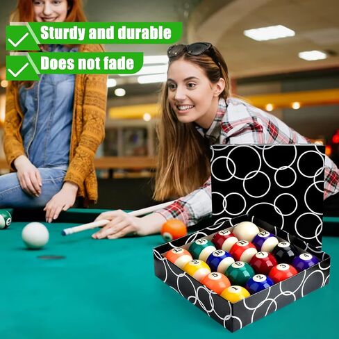 2.5cm/0.98inch Mini Billiard Balls Set 16Pcs Children Mini Pool Balls Small Billiard Balls for kid's Mini Pool Table Billiard Ball Indoor Table Game Toy for Kids, Adults in Saudi Arabia