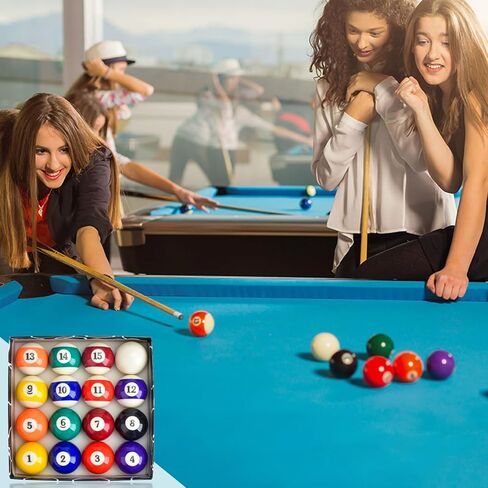 2.5cm/0.98inch Mini Billiard Balls Set 16Pcs Children Mini Pool Balls Small Billiard Balls for kid's Mini Pool Table Billiard Ball Indoor Table Game Toy for Kids, Adults in Saudi Arabia