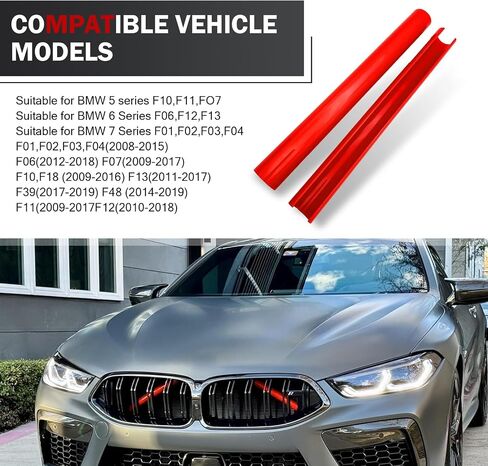 2 PCS Automotive Grille Inserts Decorative Strip, Waterproof and Durable Vehicle Front Grill Strip, Compatible with BMW 1 2 3 4 5 6 7 Series, X3 X4 X5 (Blue) in Saudi Arabia