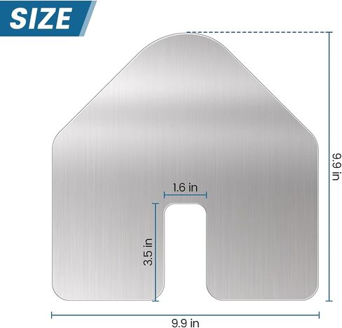 Premium 316 Stainless Steel Boat Keel Guard & Bow Protector, Expertly Designed, 9.9''*9.9'' with 3M HVB Adhesive - A Must-Have for Ships and Yachts in Saudi Arabia