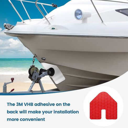 Premium 316 Stainless Steel Boat Keel Guard & Bow Protector, Expertly Designed, 9.9''*9.9'' with 3M HVB Adhesive - A Must-Have for Ships and Yachts in Saudi Arabia