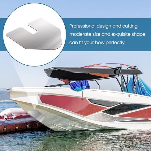 Premium 316 Stainless Steel Boat Keel Guard & Bow Protector, Expertly Designed, 9.9''*9.9'' with 3M HVB Adhesive - A Must-Have for Ships and Yachts in Saudi Arabia