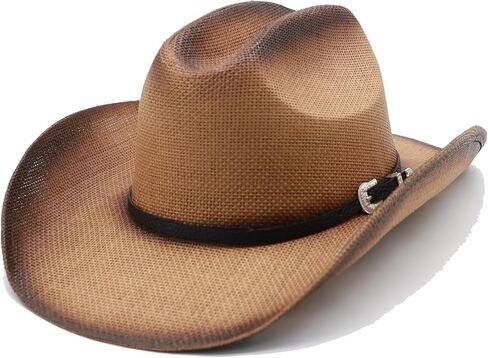 Straw Cowboy Hat for Men Cowgirl Hats Women Wide Brim Beach Sun Hat Western Summer Hats in Kuwait