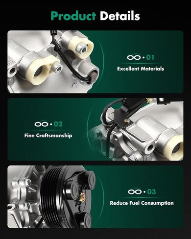 SCITOO AC Compressor Compatible for M-itsubishi Lancer 2000-2003 for D-odge Stratus 2001-2005 CO 10596AC Air Conditioning Compressor in Saudi Arabia