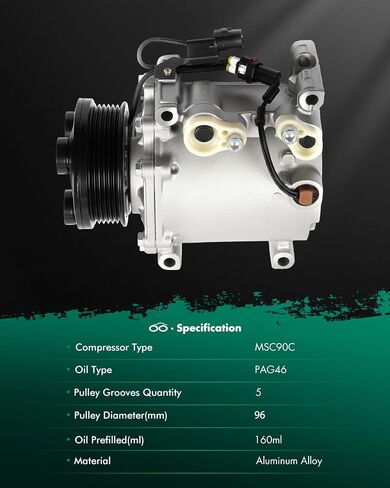 SCITOO AC Compressor Compatible for M-itsubishi Lancer 2000-2003 for D-odge Stratus 2001-2005 CO 10596AC Air Conditioning Compressor in Saudi Arabia