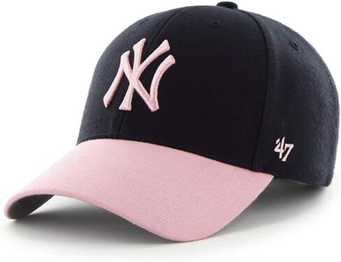 '47 Forty Seven Women's Brand Yankees Hat قبعة كروية باللون الوردي الساخن in Kuwait