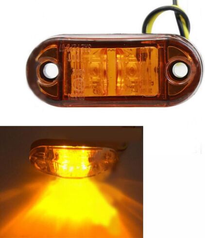 10PCS Highlight LED Piranha Lights Side Lights Truck LED Signal Lights Marker Light RED in Kuwait