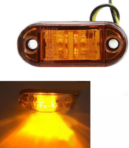 10PCS Highlight LED Piranha Lights Side Lights Truck LED Signal Lights Marker Light RED in Kuwait