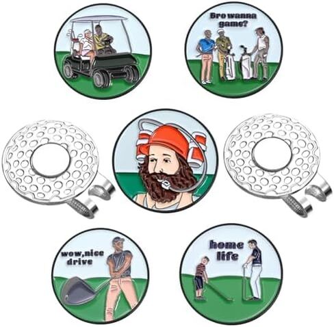 Finger Magnetic Golf Ball Marker with Clip, Funny Alignment Golf Ball Marker for Putting Green, Golf Ball Marker Hat Clip Magnet,Interesting Golf Accessorie Gifts for Golf Lovers in Saudi Arabia