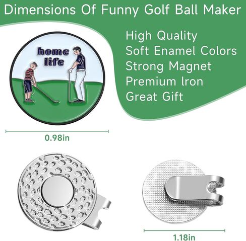 Finger Magnetic Golf Ball Marker with Clip, Funny Alignment Golf Ball Marker for Putting Green, Golf Ball Marker Hat Clip Magnet,Interesting Golf Accessorie Gifts for Golf Lovers in Saudi Arabia