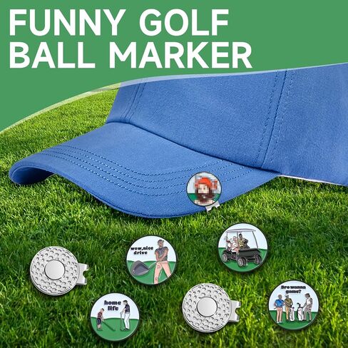 Finger Magnetic Golf Ball Marker with Clip, Funny Alignment Golf Ball Marker for Putting Green, Golf Ball Marker Hat Clip Magnet,Interesting Golf Accessorie Gifts for Golf Lovers in Saudi Arabia