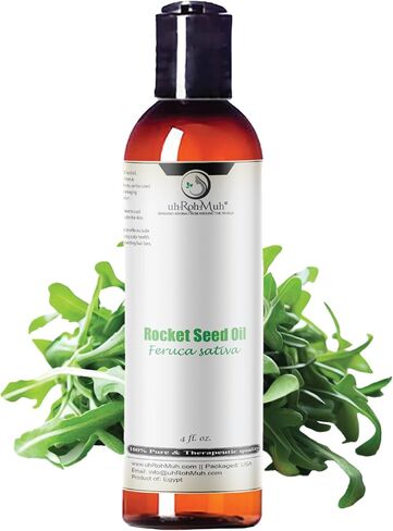uh*Roh*Muh Arugula Oil (Eruca Sativa) – Taramira Carrier Oil AKA Rocket Seed, Cold-Pressed, Pure & Unadulterated 4 Fl Oz Egypt in Kuwait