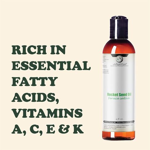 uh*Roh*Muh Arugula Oil (Eruca Sativa) – Taramira Carrier Oil AKA Rocket Seed, Cold-Pressed, Pure & Unadulterated 4 Fl Oz Egypt in Kuwait