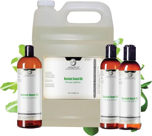 uh*Roh*Muh Arugula Oil (Eruca Sativa) – Taramira Carrier Oil AKA Rocket Seed, Cold-Pressed, Pure & Unadulterated 4 Fl Oz Egypt in Kuwait