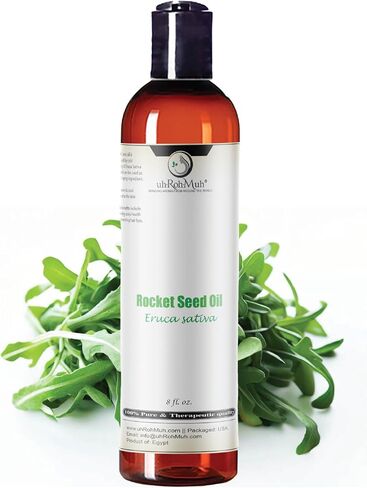 uh*Roh*Muh Arugula Oil (Eruca Sativa) – Taramira Carrier Oil AKA Rocket Seed, Cold-Pressed, Pure & Unadulterated 4 Fl Oz Egypt in Kuwait