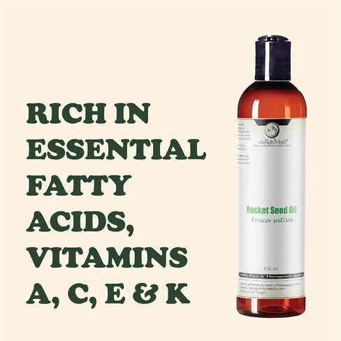 uh*Roh*Muh Arugula Oil (Eruca Sativa) – Taramira Carrier Oil AKA Rocket Seed, Cold-Pressed, Pure & Unadulterated 4 Fl Oz Egypt in Kuwait