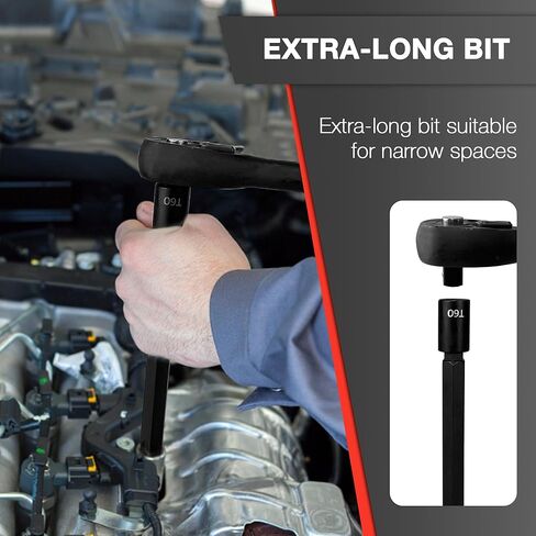 64 قطعة 1/4,3/8&1/2" مجموعة مقابس توركس رئيسية ومجموعة مقابس توركس خارجية، E4-E24، T6-T70، TT6-TT70، TP8-TP60، محولات، S2 وCr-V فولاذ in Kuwait