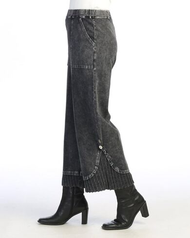 Jess & Jane Women's Mineral Washed Wide Leg Pant - M125 in Saudi Arabia