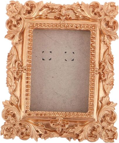 GALPADA Victorian Style Resin Ornament for Home Display Elegant Retro Decor for Photography Props and Business Unique Wall Display Photo Frame and Car Decoration Gold in Saudi Arabia