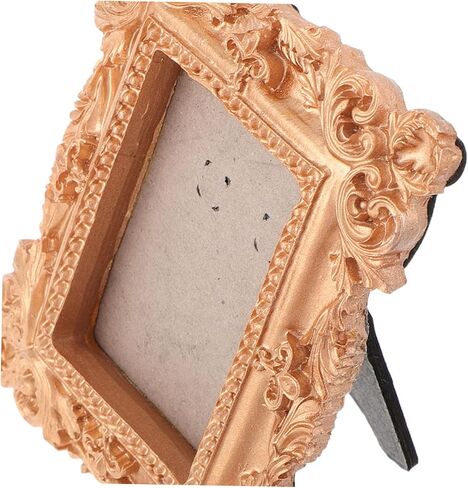 GALPADA Victorian Style Resin Ornament for Home Display Elegant Retro Decor for Photography Props and Business Unique Wall Display Photo Frame and Car Decoration Gold in Saudi Arabia