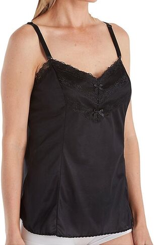 Shadowline Velrose Lace Trim Camisole 4903 (4x ، Black) in Saudi Arabia