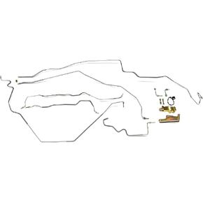 Full Car Brake Line Kit - Fits 67 Camaro - Stainless - Valve And Bracket Included - The Stop Shop in Kuwait