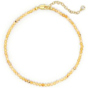 Dremmy Studios Gold Anklet Bracelets for Women 14K Gold Plated Stone Handmaded Handmed Beaded Beaded Chain Anklets Jewelry Gift in Kuwait