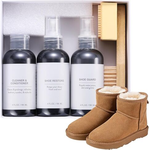 طقم منظف الأحذية ، طقم تنظيف من جلد الغزال و Nubuck مع منظف الأحذية ، واقي أحذية ، وممحاة للأحذية وممحاة من جلد الغزال ، ومجموعة العناية بالأحذية للأحذية من جلد الغزال ، والجلد ، والجلد ، و uggs ، وجلس الأغنام in Kuwait