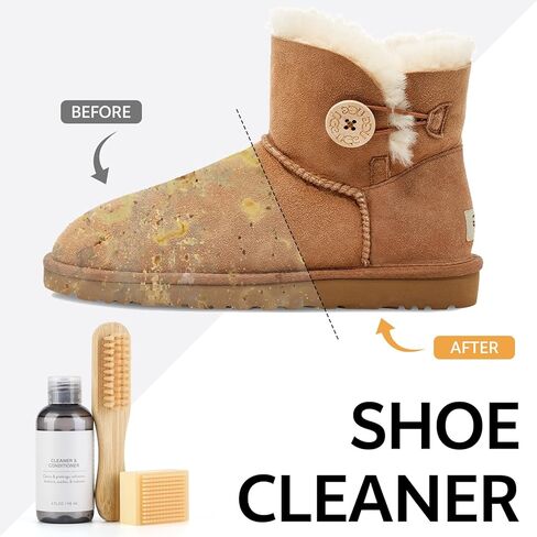 طقم منظف الأحذية ، طقم تنظيف من جلد الغزال و Nubuck مع منظف الأحذية ، واقي أحذية ، وممحاة للأحذية وممحاة من جلد الغزال ، ومجموعة العناية بالأحذية للأحذية من جلد الغزال ، والجلد ، والجلد ، و uggs ، وجلس الأغنام in Kuwait