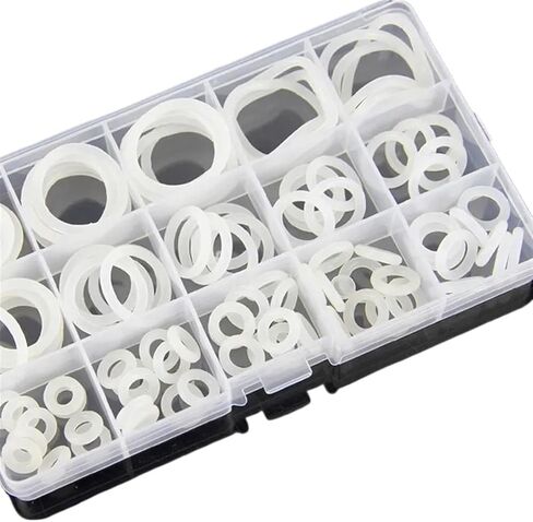 Silicone O-Ring Rubber Ring Set Tap Seal NBR FKM Gasket Box Ring Repair Kit Valve Water Repellent Oil Resistant Gasket Kit(Green-225pcs) in Saudi Arabia