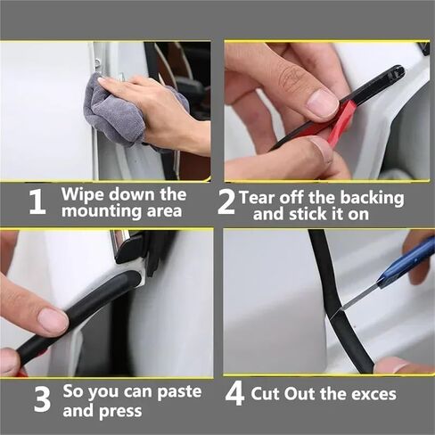 Car Door Rubber Seal Strip Filler Weatherstrip Edge Rubber Sealing for B Pillar Protection Front Auto Door Sealant for Cars in Saudi Arabia